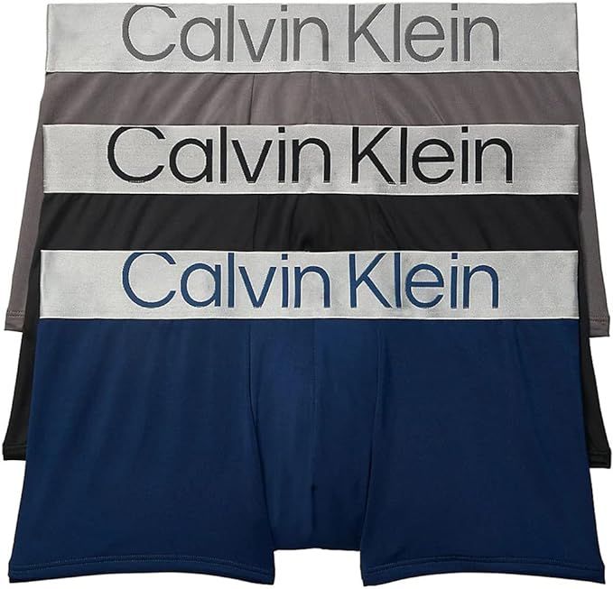 Calvin Klein Men's Sustainable Steel 3-Pack Trunk | Amazon (US)