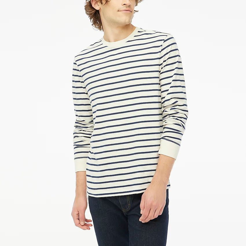 Long-Sleeve Washed Jersey Tee | J.Crew Factory