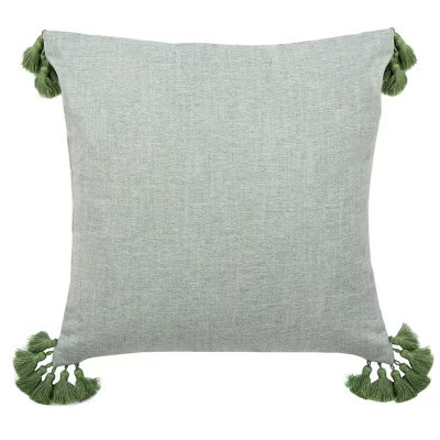 Larzon Pillow - Hunter Green - 18"X18" - Safavieh | Target
