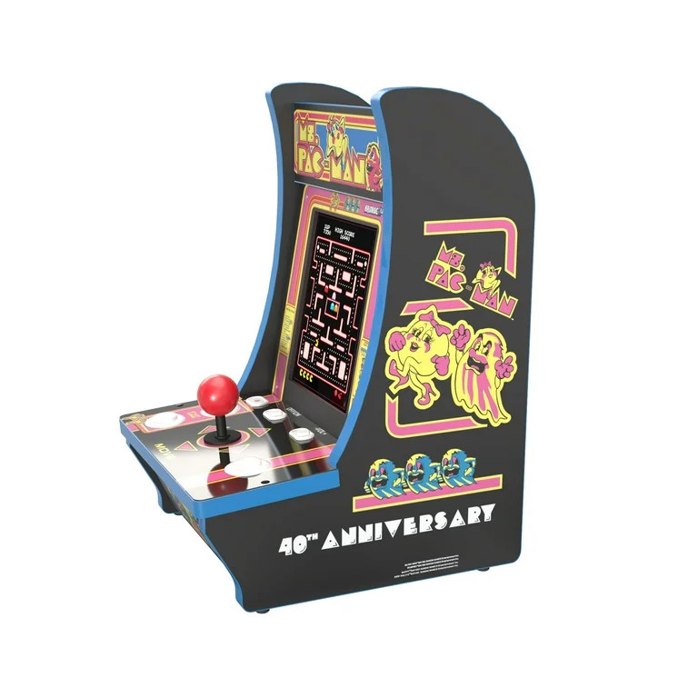 Arcade1UP Ms. Pac-Man, 4 Games in 1, 1-Player, Counter-cade with Lit Marquee and Headphone Jack | Walmart (US)
