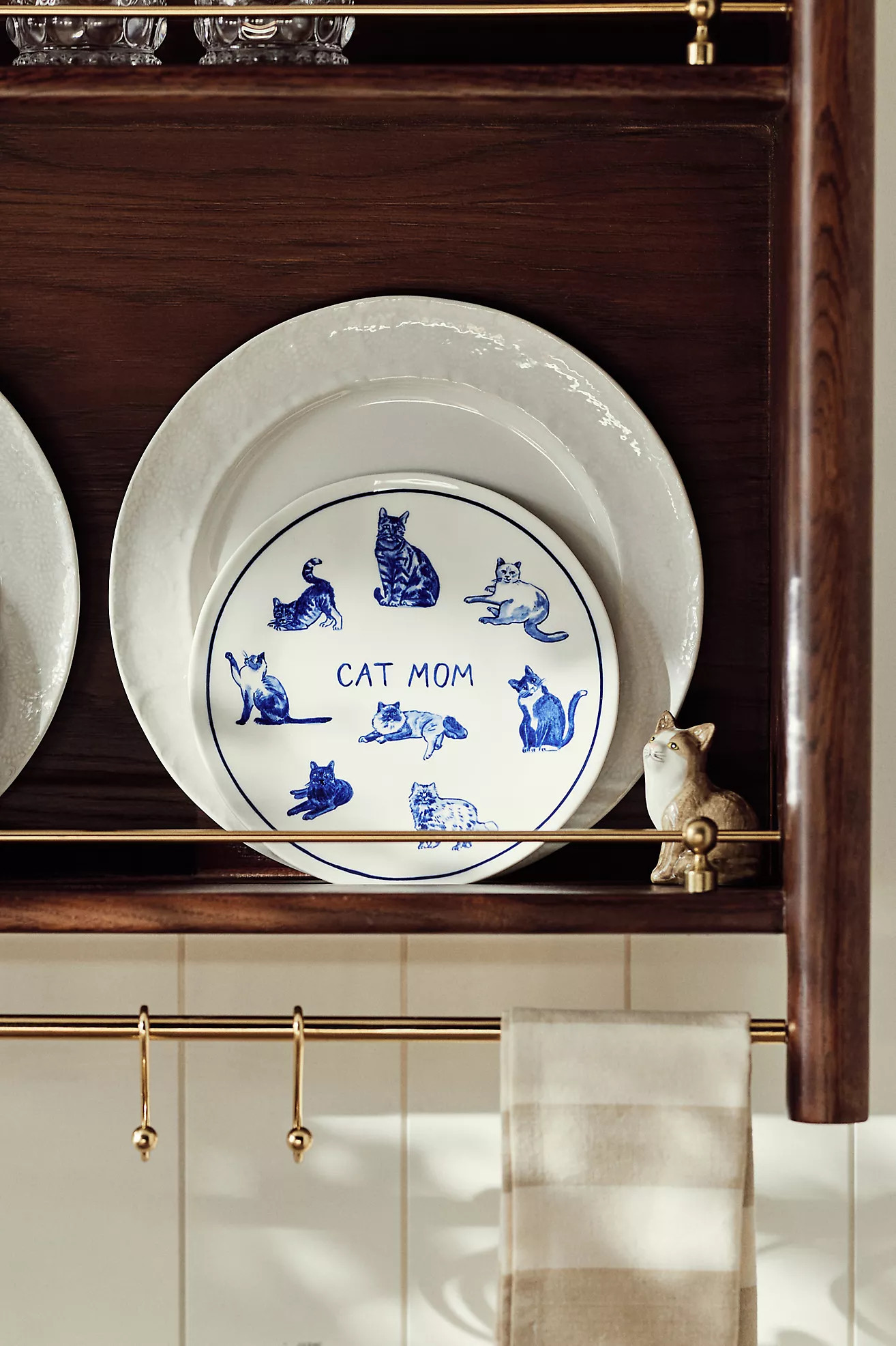 Molly Hatch Stoneware Dog and Cat Mom Dessert Plates | Anthropologie (US)