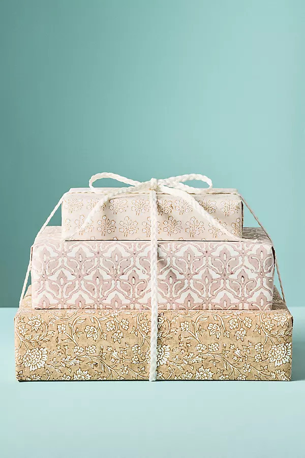 Neutral Wrapping Paper Rolls, Set of 3 | Anthropologie (US)