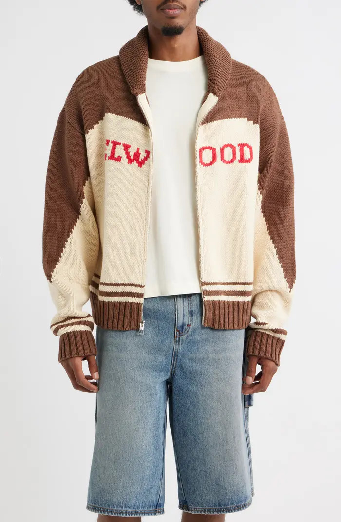 Elwood Camp Shawl Collar Zip Cardigan | Nordstrom | Nordstrom