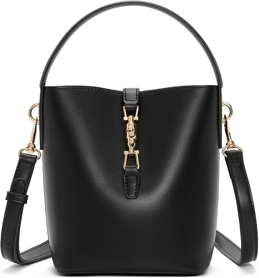BOSTANTEN Small Bucket Bag Crossbody Purse Designer Handbag | Soft Vegan Leather or Suede, Remova... | Amazon (US)