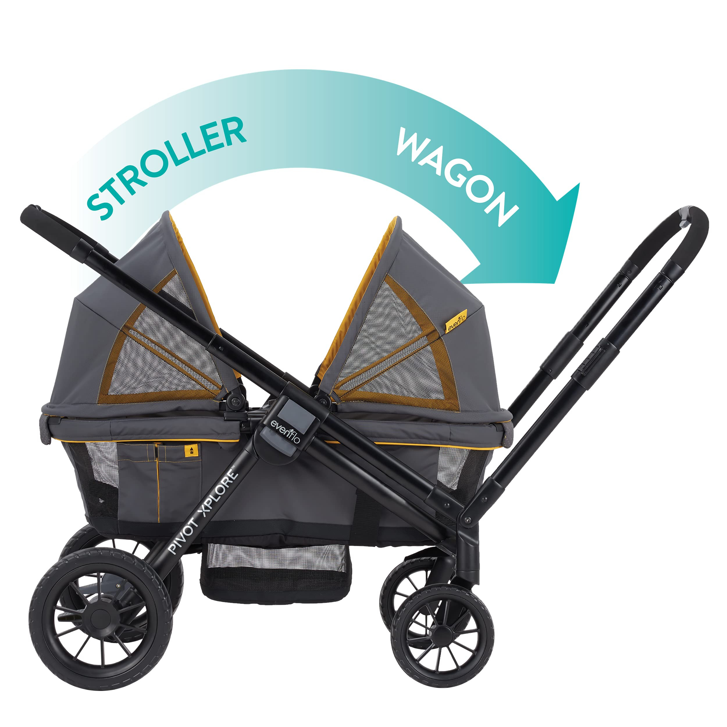 Evenflo Pivot Xplore All-Terrain Stroller Wagon (Adventurer Gray) | Amazon (US)