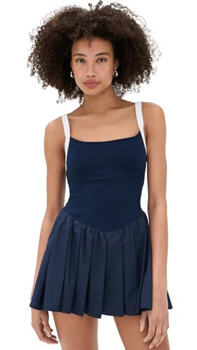 Free People Women's Swing of Things Colorblock Dress, Navy, L | Amazon (US)