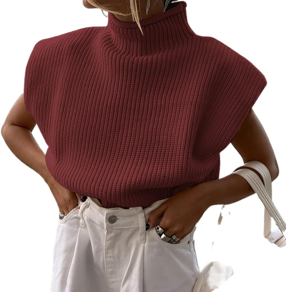 Sastianaen Women's Turtleneck Oversized Sweaters Long Sleeve Solid Pullover Loose Casual Chunky K... | Amazon (US)