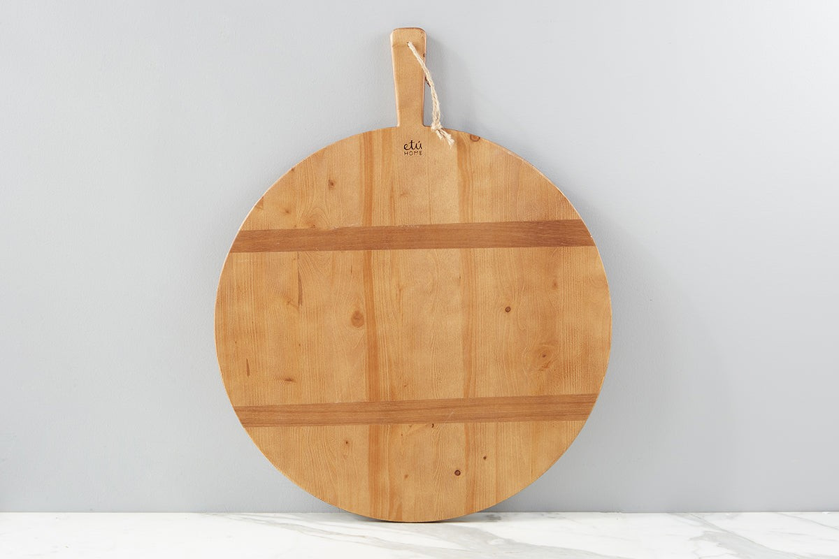 Round Pine Charcuterie Board, Large | etúHOME