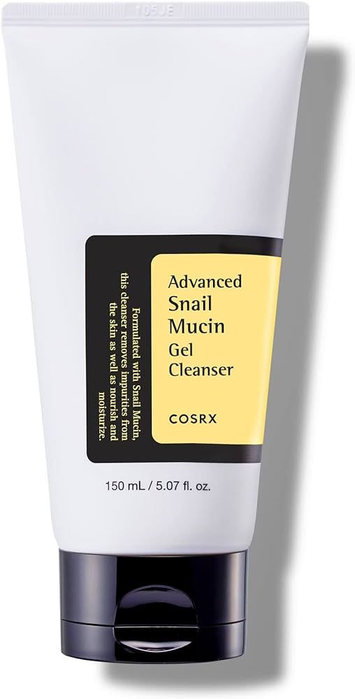 COSRX Advanced Snail Mucin Gel Cleanser, 5.07 Fl Oz / 150 mL | Rich Daily Deep Cleansing Gel for ... | Amazon (US)
