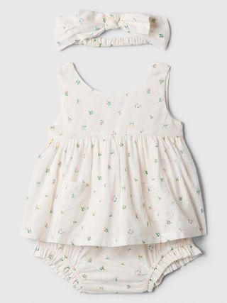 Baby Print Three-Piece Outfit Set | Gap Factory
