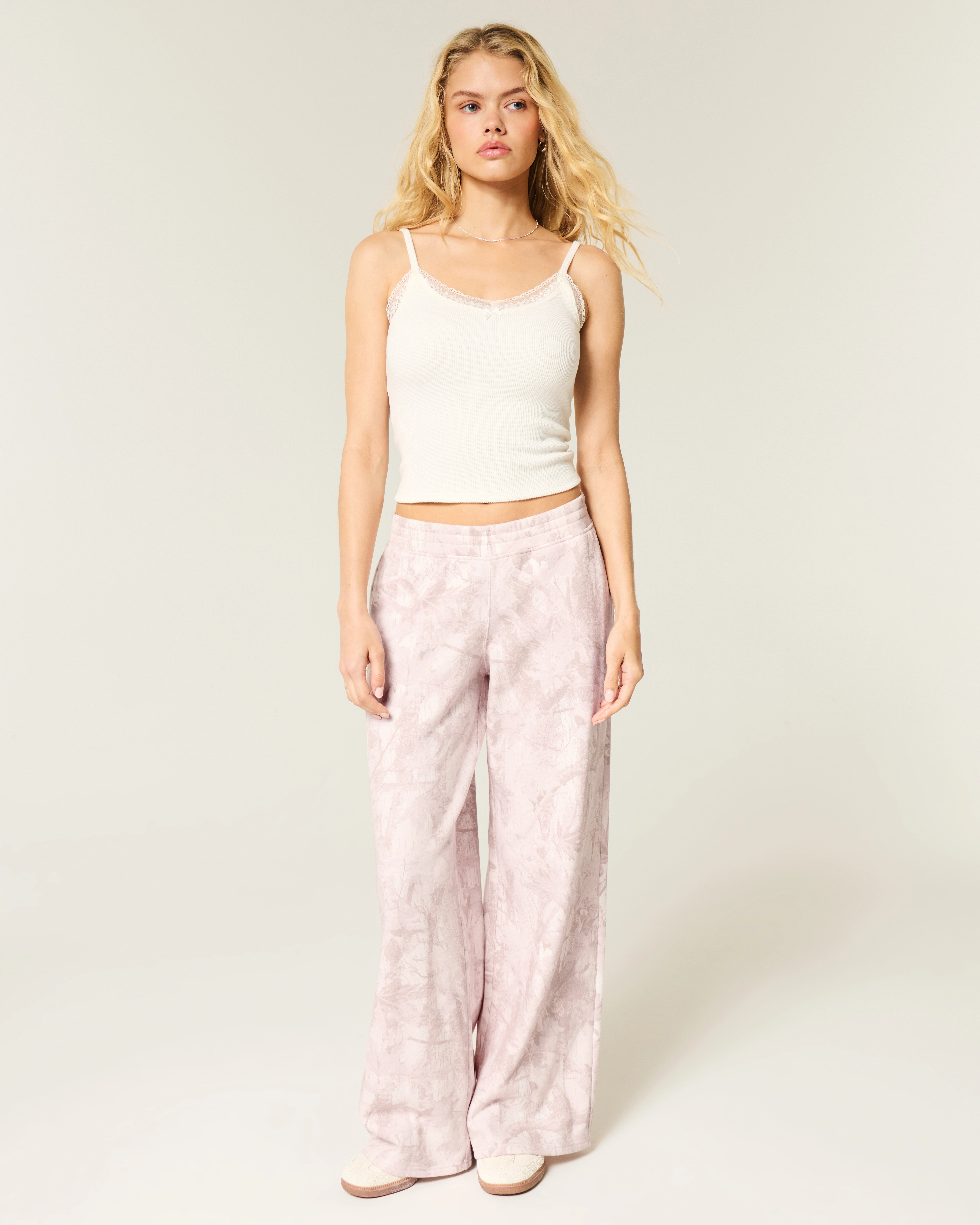 Pink Camo Baggy Sweatpants | Hollister (US)