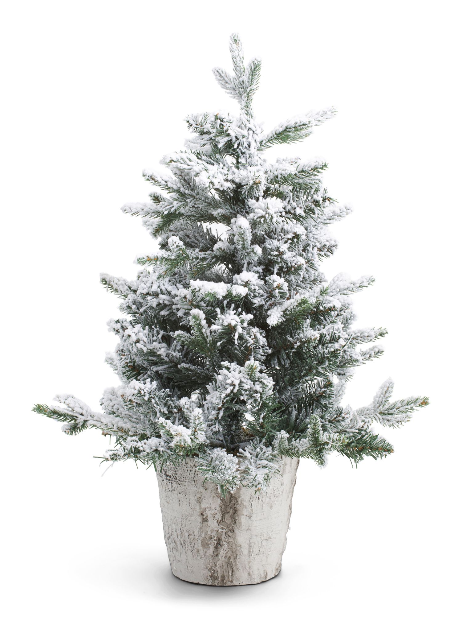 2ft Flocked Tree In Birch Planter | Plants & Planters | Marshalls | Marshalls