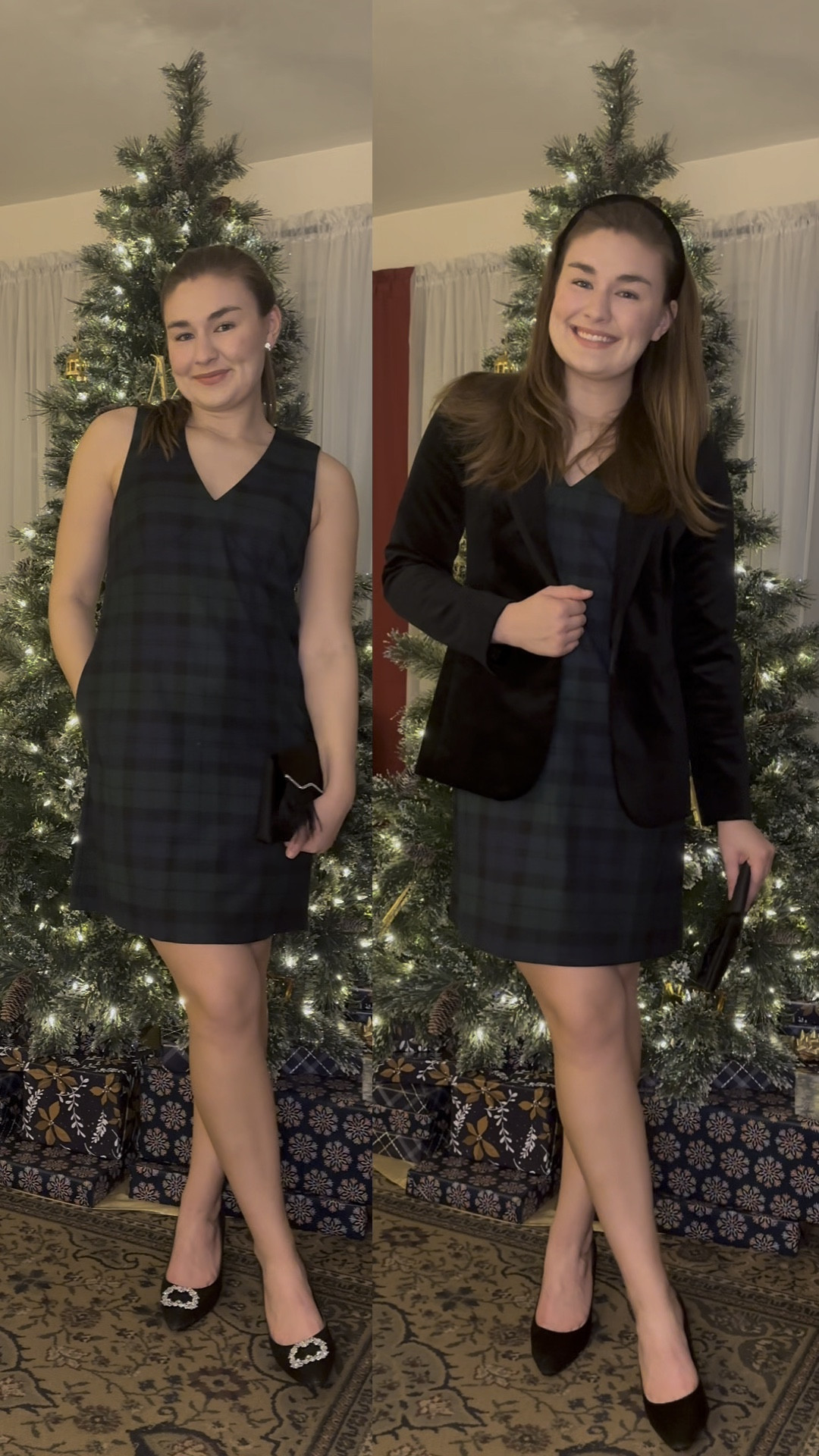 One dress, two ways! I am loving black watch plaid this holiday season ✨

Black Watch Plaid Dress, Holiday Plaid Outfit, Plaid Dress for the Holidays, Classic Plaid Style, Tartan Dress Outfit, Winter Plaid Fashion, Holiday Party Dress, Plaid Outfit Inspiration, Timeless Plaid Style, Preppy Holiday Look, Christmas Plaid Dress, Festive Plaid Outfit, Classic Holiday Dress, Black Watch Tartan Dress, Holiday Style Ideas, Seasonal Plaid Fashion, Plaid Dress for Winter, Traditional Plaid Look, Winter Party Outfit, Black Watch Plaid Holiday Style

#LTKHoliday #LTKStyleTip #LTKSeasonal