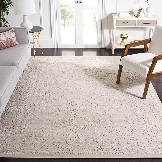 Safavieh Reflection Collection RFT665D Vintage Distressed Area Rug, 9' x 12', Cream / Ivory | Amazon (US)