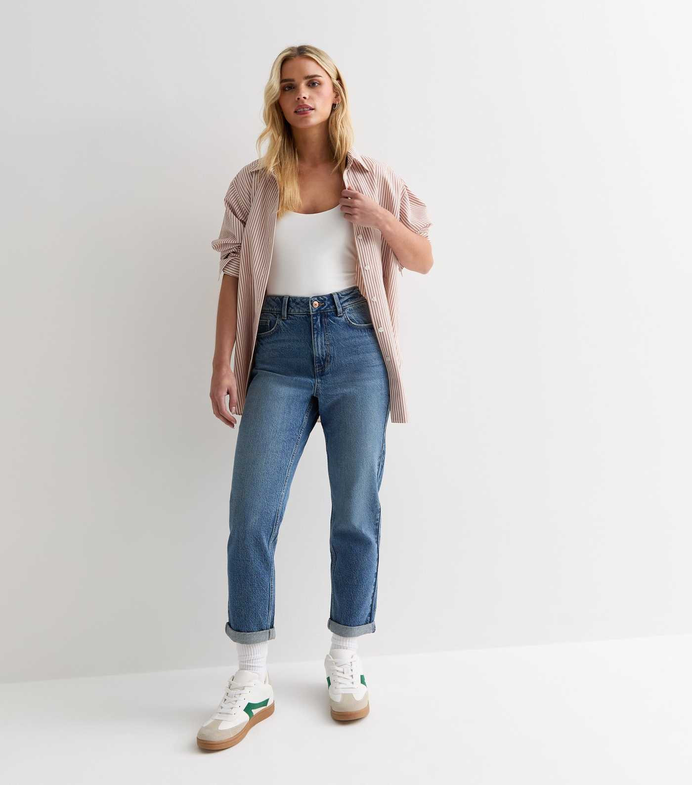 Petite Teal High Waist Tori Mom Jeans | New Look | New Look (UK)