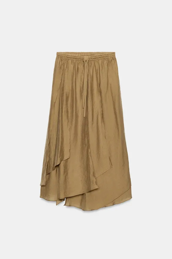 ZW COLLECTION RUFFLED SKIRT | Zara US