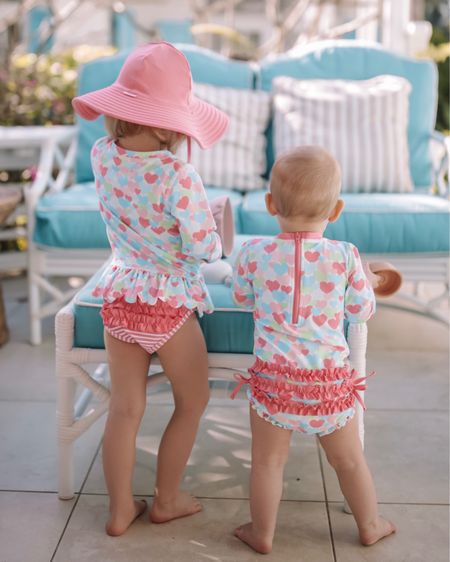 Love a matching swim moment for the girls! 💕
Toddler swimsuit, baby swimsuit, rash guard, heart swimsuit, ruffle swimsuit, kids sunhat, spring vacation, family swimwear 

#LTKfindsunder50 #LTKswim #LTKkids