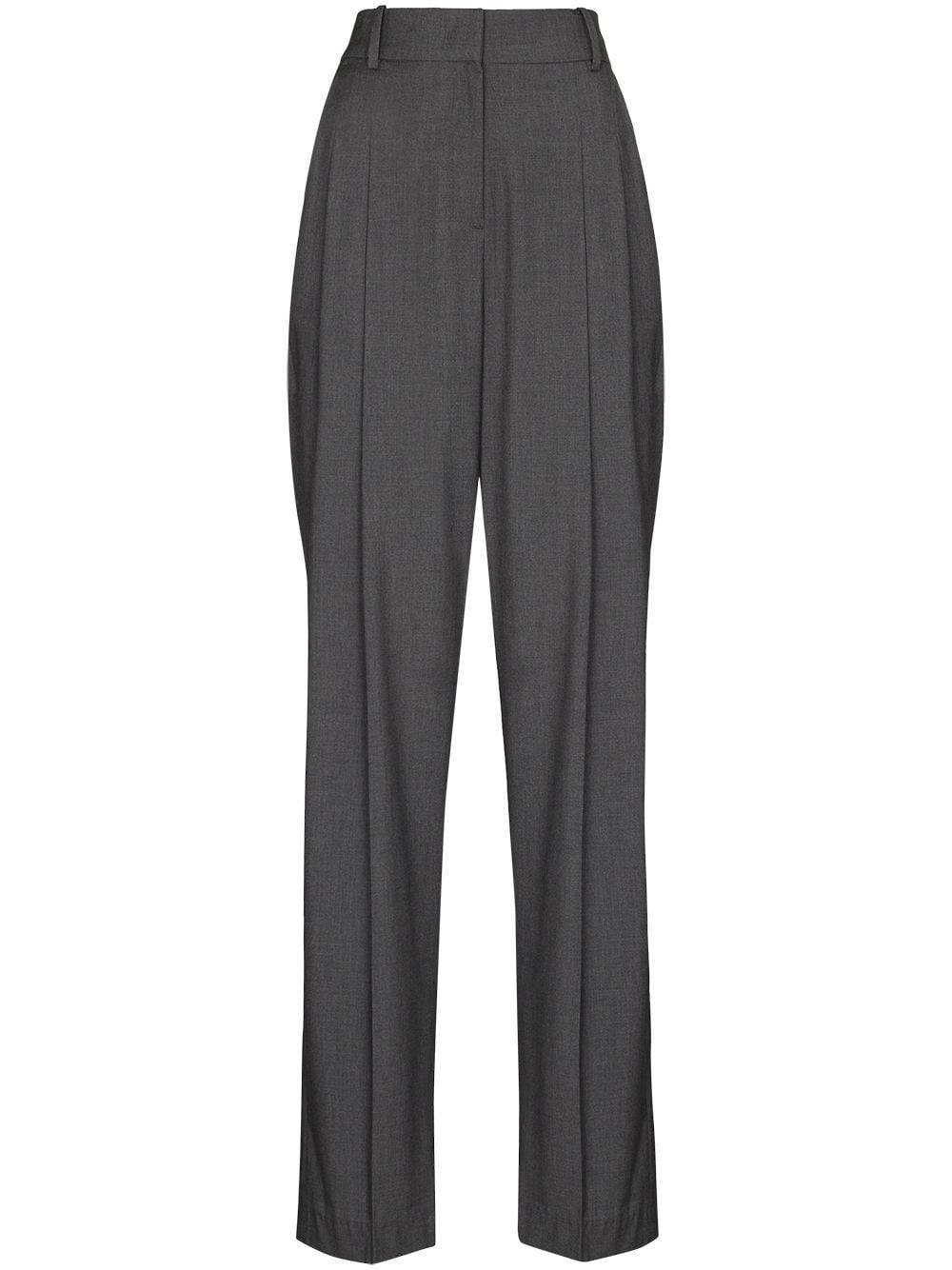 The Frankie Shop Gelso high-waisted darted trouser - Grey | Farfetch Global