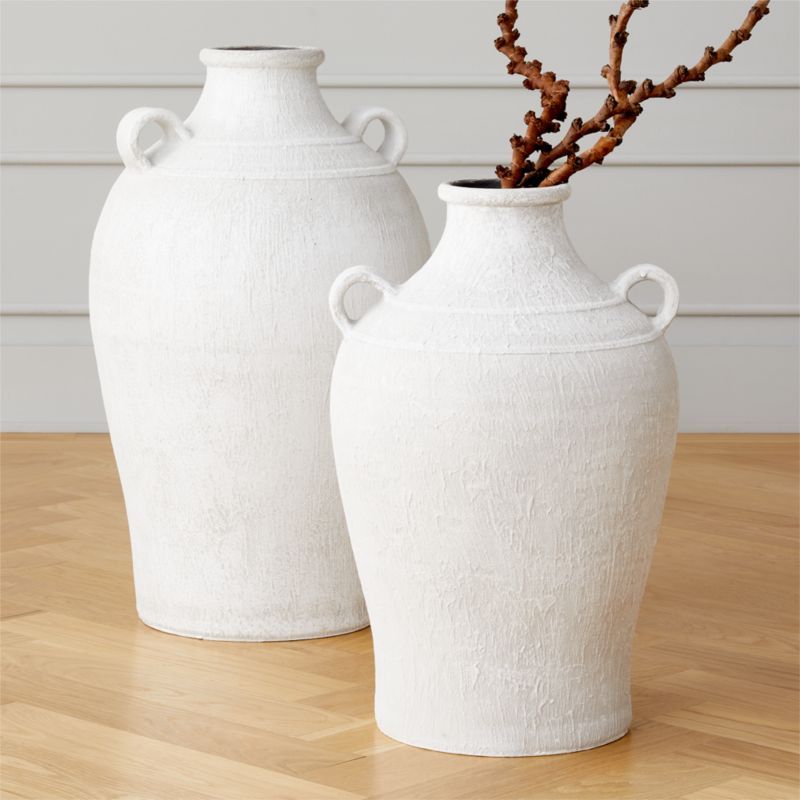 Brizo White Vases | CB2 | CB2