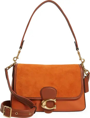 COACH Leather & Suede Shoulder Bag | Nordstrom | Nordstrom