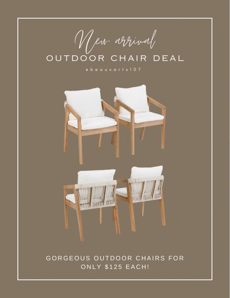 These new beautiful outdoor chairs are so beautiful and affordable! 

#LTKSaleAlert #LTKStyleTip #LTKHome