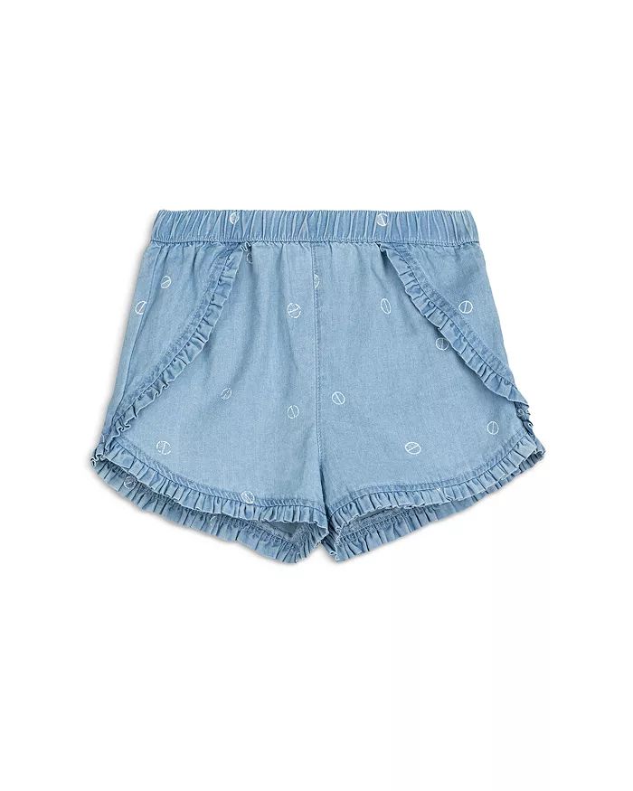 Girls' Ruffle Chambray Shorts - Little Kid | Bloomingdale's (US)