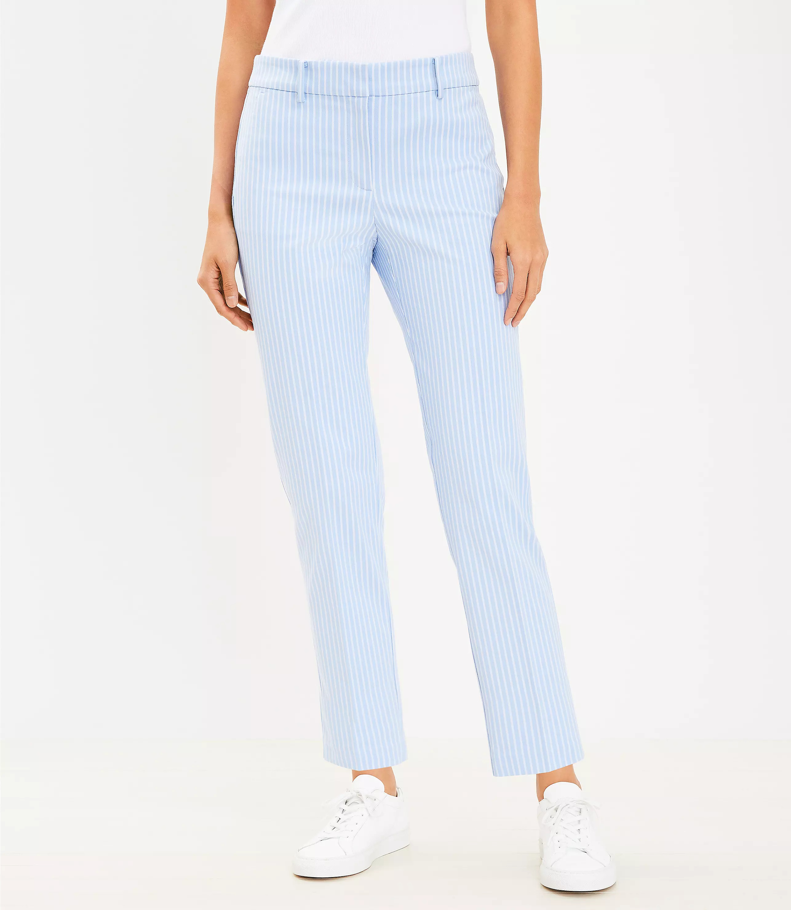 Riviera Slim Pants in Stripe | LOFT