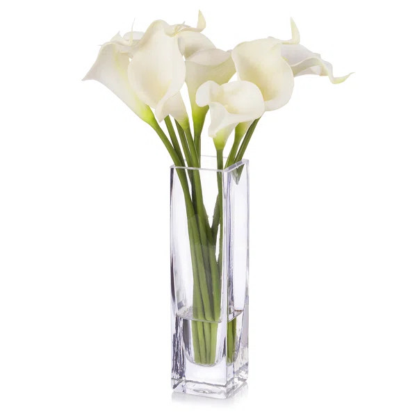 Lilies Floral Arrangements in Vase | Wayfair North America