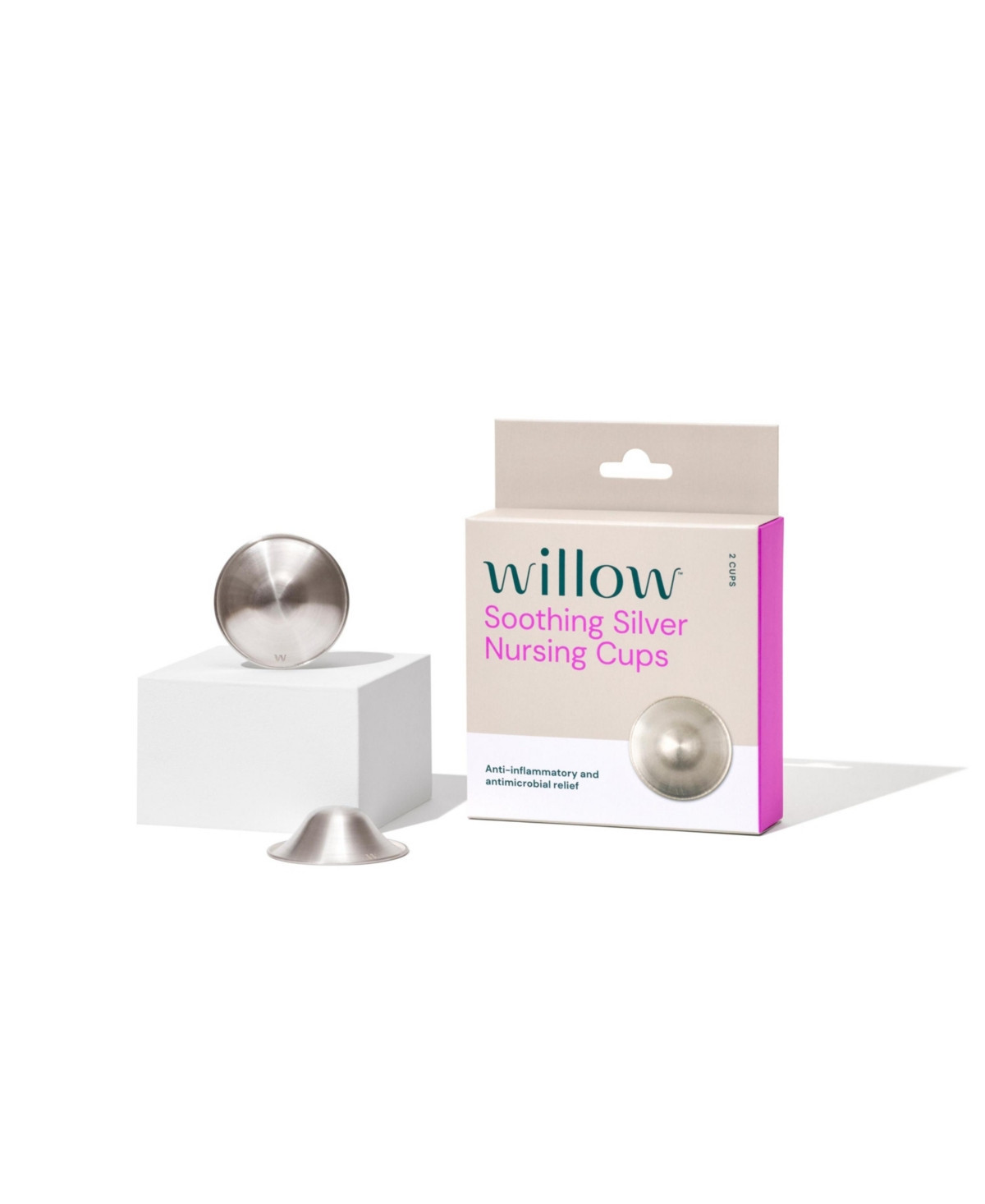Willow Soothing Silver Nursing Cups, 2-count | Macy's