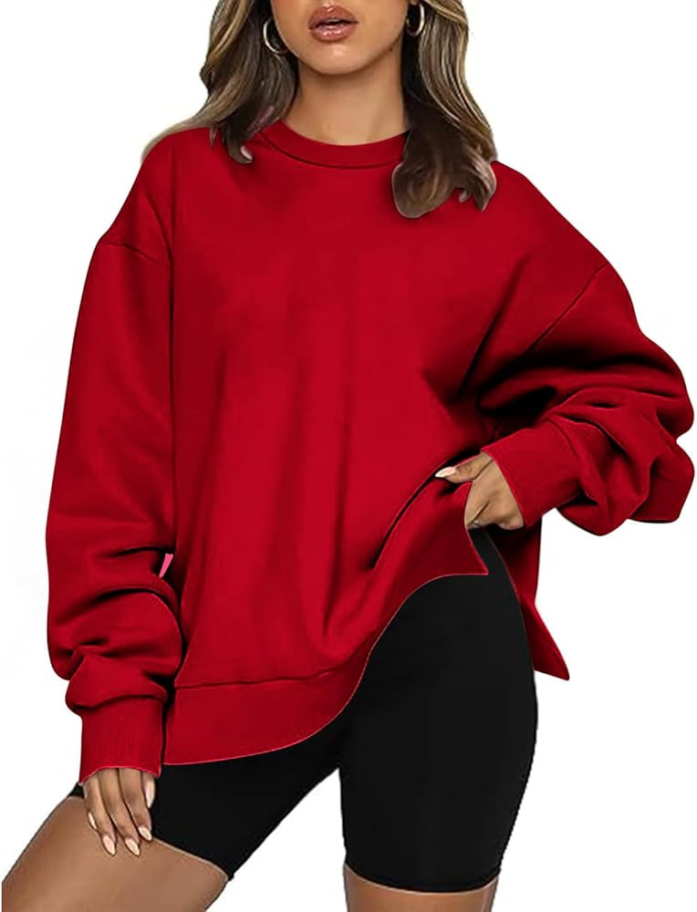 Ceboyel Oversized Sweatshirt For Women Long Sleeve Crewneck Pullover Fall Sweater Tops Y2K Trendy... | Amazon (US)