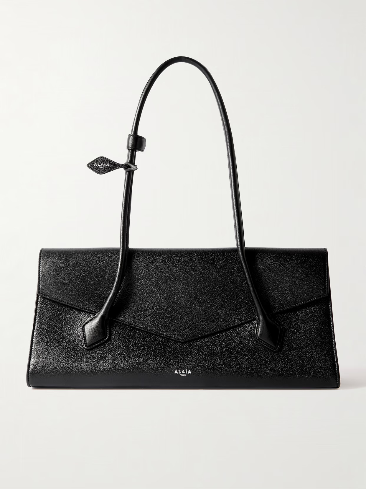 Alaïa - Le Teckel Flap Textured-leather Shoulder Bag - Black | NET-A-PORTER (UK & EU)