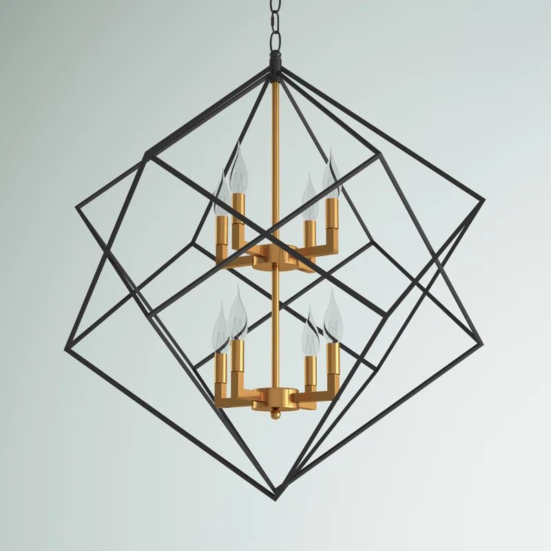 Focht 8 - Light Lantern Geometric Chandelier | Wayfair North America