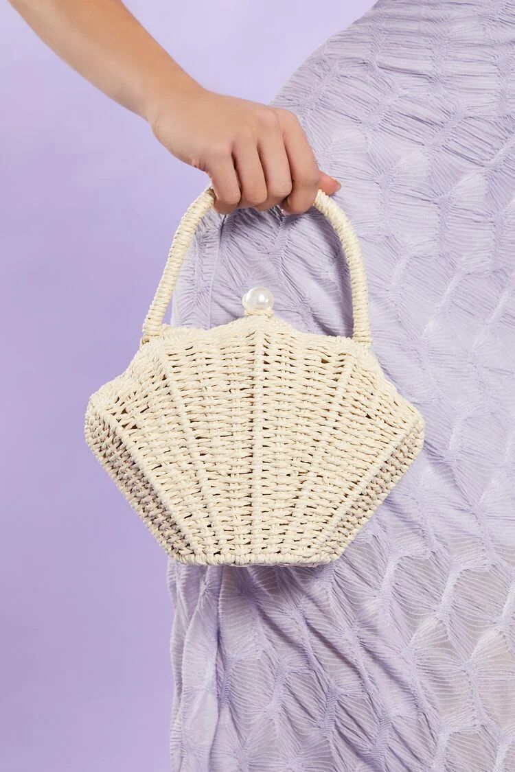 Straw Seashell Clutch Bag | Forever 21