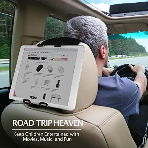 Macally Tablet Car Headrest Mount Holder for Kids in Back Seats - Adjustable Strap Fits Most Head... | Amazon (US)