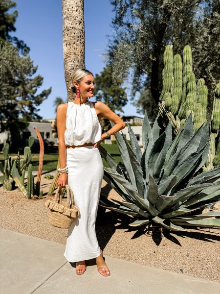 This all white look is so pretty for vacation! Wearing XS

Loverly Grey, vacation looks, resort wear 

#LTKSeasonal #LTKstyletip