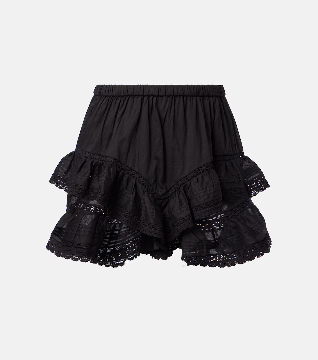Geana ruffled cotton shorts | Mytheresa (UK)