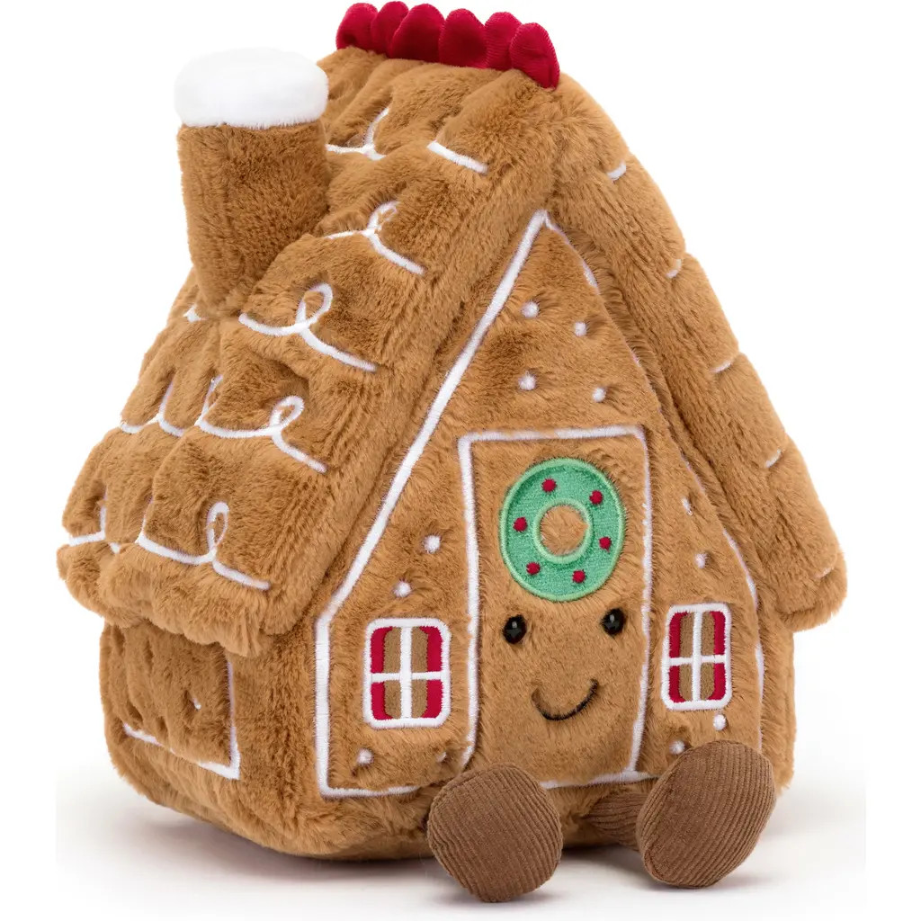 Jellycat Amusable Gingerbread House Plush Toy in Multi at Nordstrom | Nordstrom