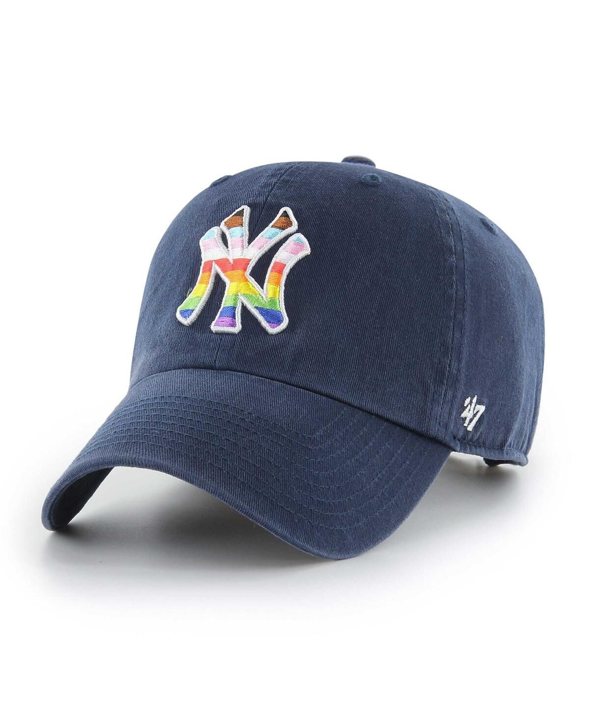 Men's '47 Brand Navy New York Yankees Pride Clean Up Adjustable Hat | Macys (US)