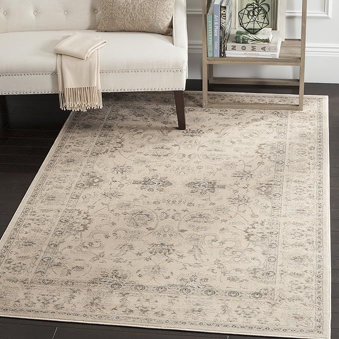 SAFAVIEH Vintage Collection Accent Rug - 4' x 5'7", Creme, Oriental Traditional Distressed Design... | Amazon (US)