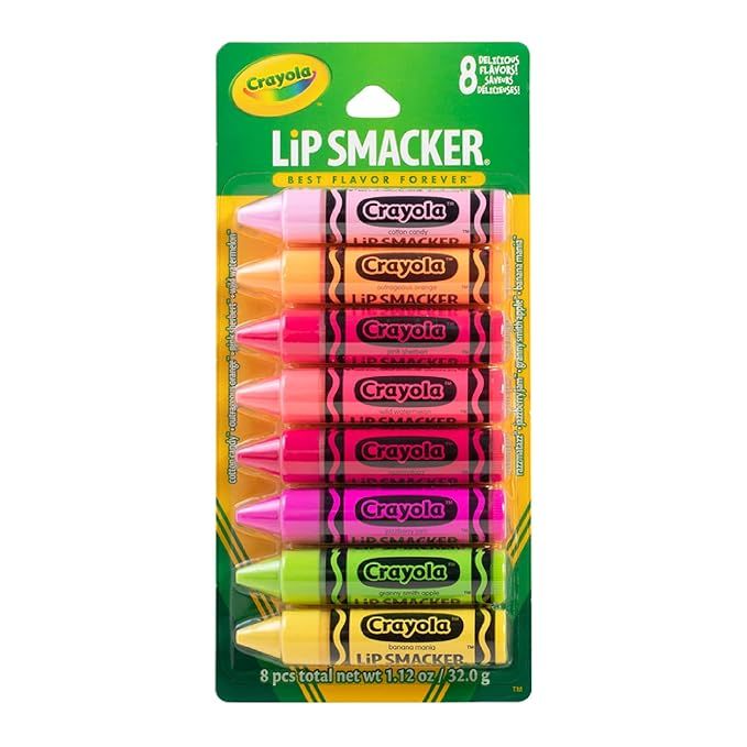 Lip Smacker Crayola Lip Balm Party Pack 8 Count | Amazon (US)