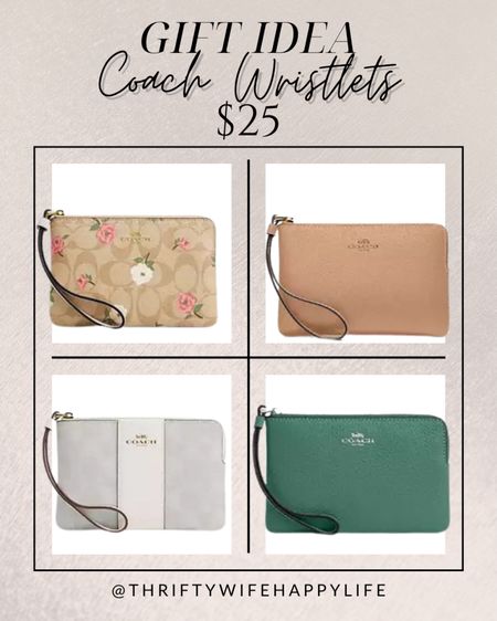 Coach wristlets make great teacher appreciation gifts, first communion or Mother’s Day gifts. Get them for $25!!

#LTKitbag #LTKfindsunder50 #LTKsalealert