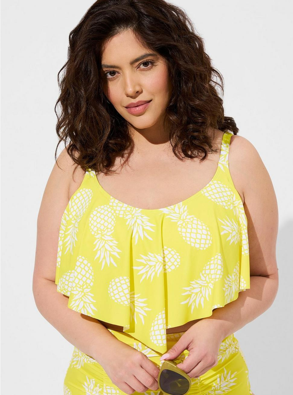 Wireless V Flounce Bikini Top | Torrid (US & Canada)