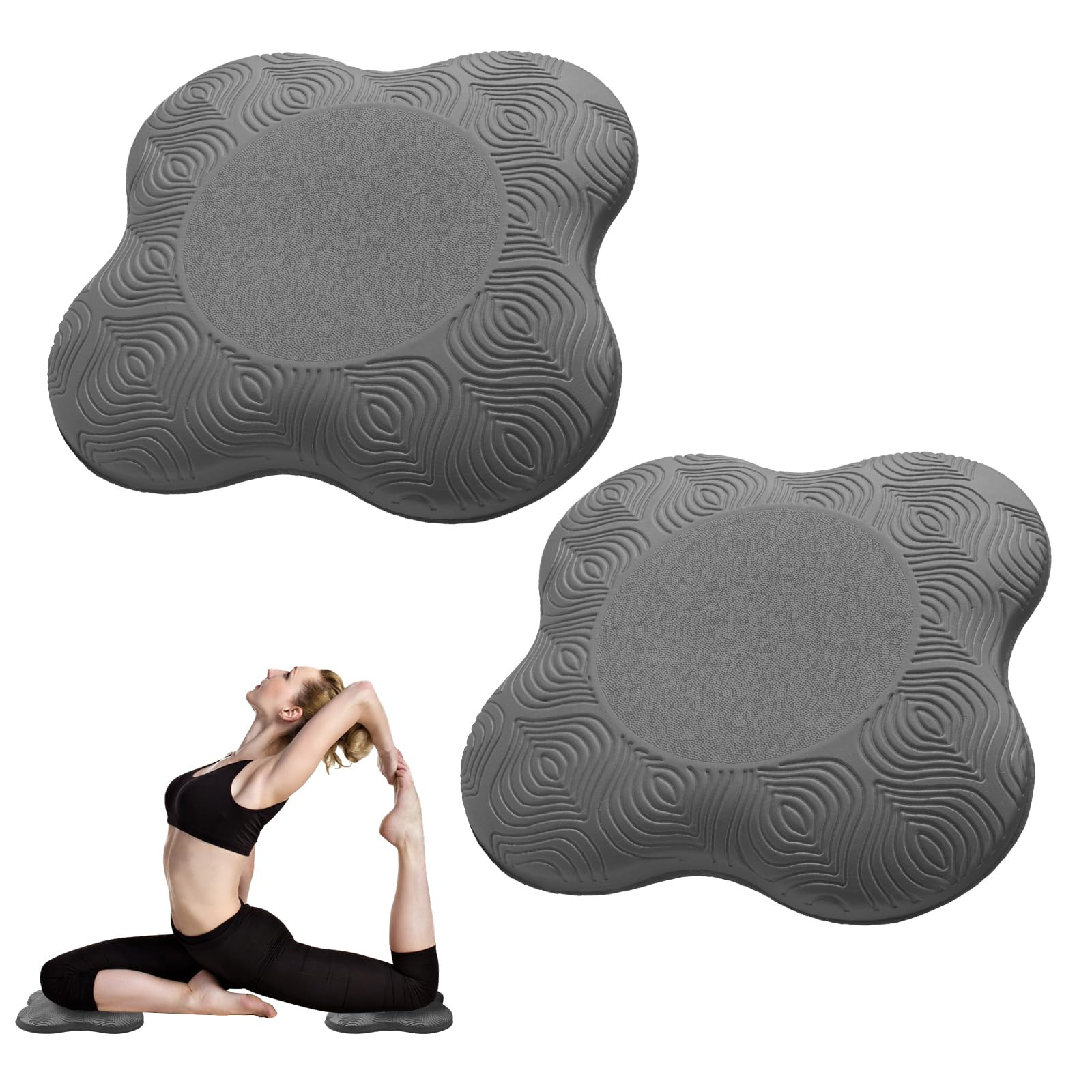 2 packs Yoga Knee Pad Cushion Extra Thick for Knees Elbows Wrist Hands Head Foam Pilates Kneeling... | Amazon (US)