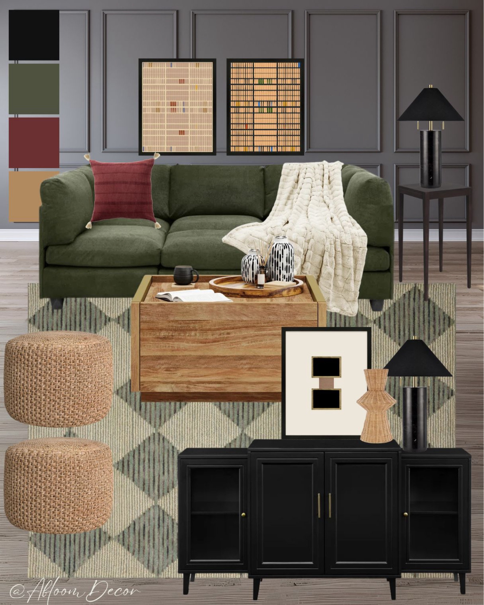This cozy living room design combines earthy tones and modern accents for a beautifully welcoming atmosphere.

#LTKHome