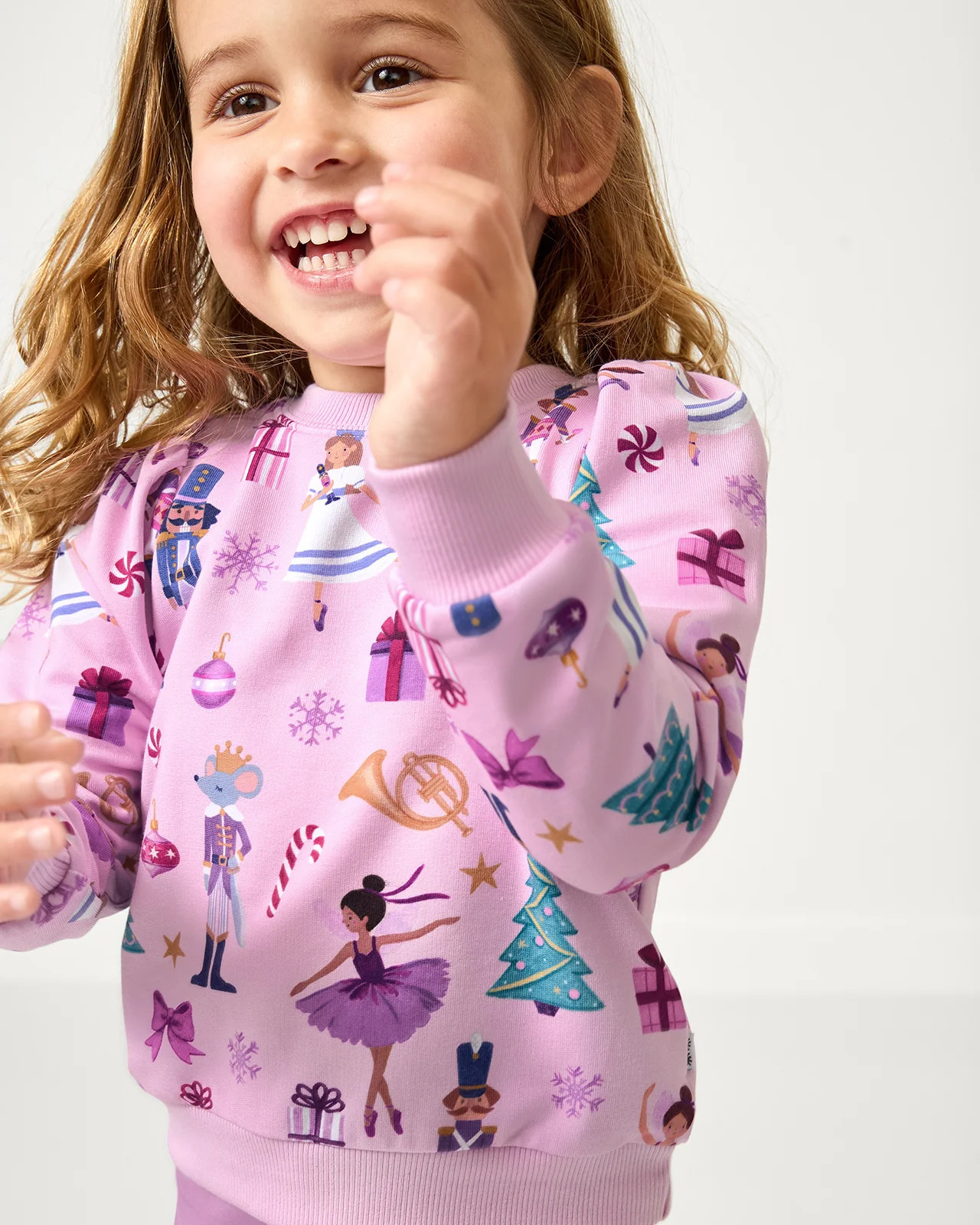 Nutcracker Ballet Puff Sleeve Crewneck | Little Sleepies