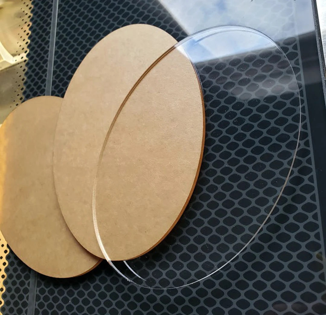 Wholesale Acrylic Blank Oval, Custom Ornament Blank, Plastic Business Supply, Personalize Craft, ... | Etsy (US)