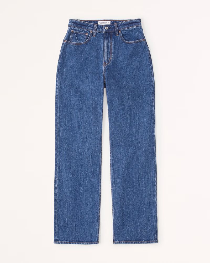 Women's Curve Love High Rise 90s Relaxed Jean | Women's Bottoms | Abercrombie.com | Abercrombie & Fitch (US)