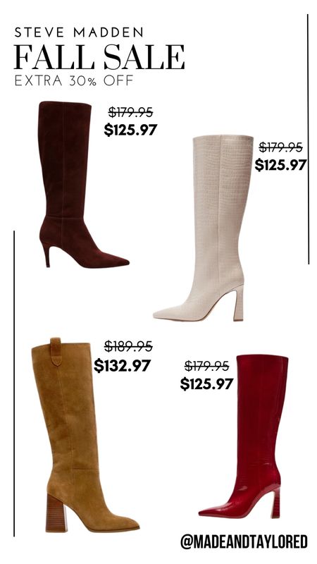 Steve Madden Fall Sale - 30% off your favorite fall essential boots! 

#LTKstyletip #LTKsalealert #LTKshoecrush