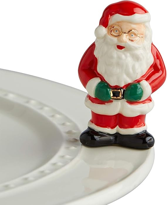 Nora Fleming Father Christmas Santa Claus Hand-Painted Ceramic Christmas Decor Winter Minis | Amazon (US)