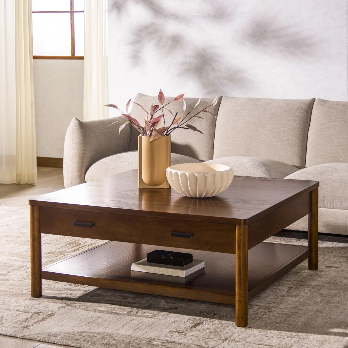 Kaplan Wood 1 Drawer Coffee Table | Wayfair North America